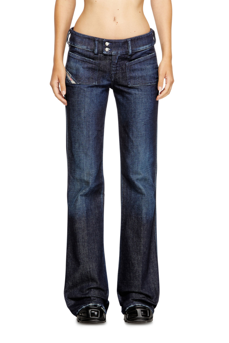 Diesel D-hush Bootcut Jeans In Blue