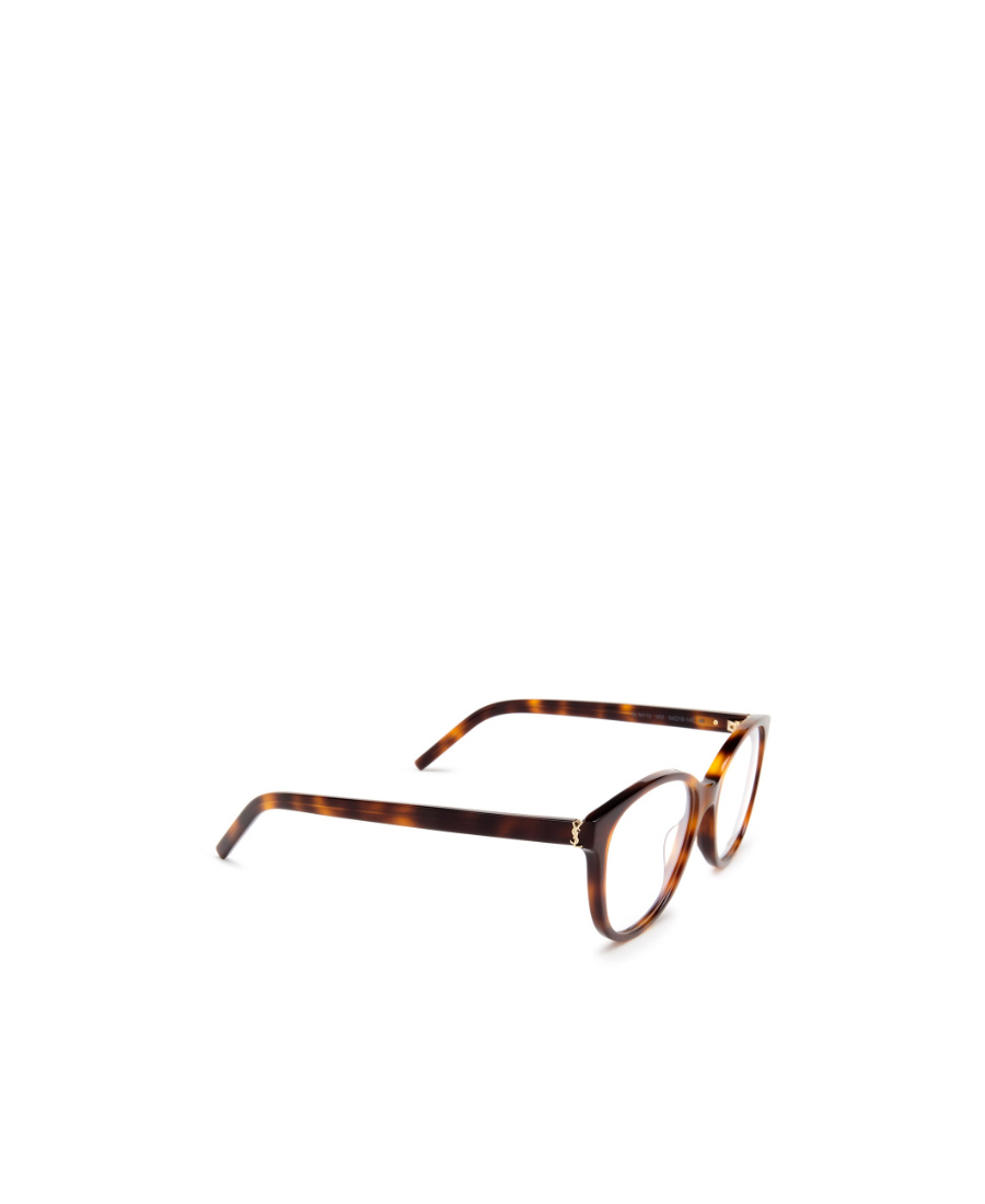 Saint Laurent Tortoiseshell Cat-eye Glasses In Brown