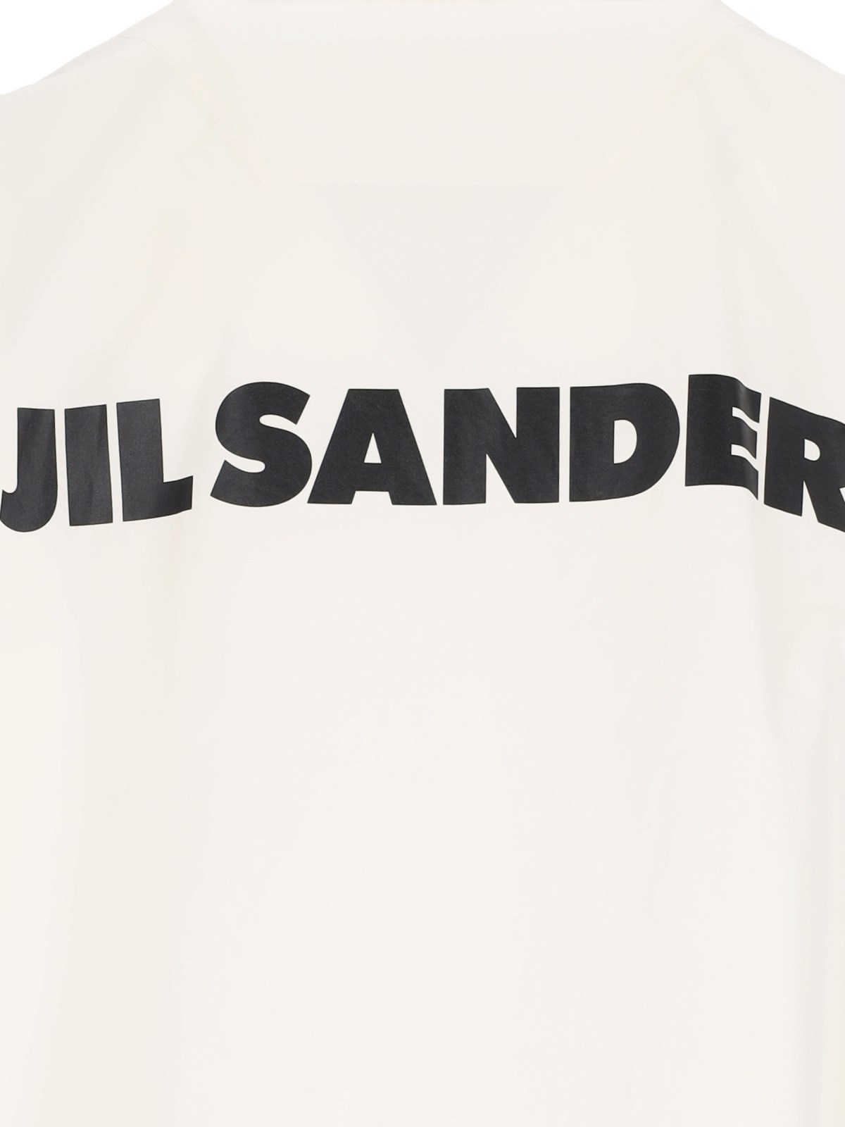Jil Sander Logo-printed Textured Jacket In White