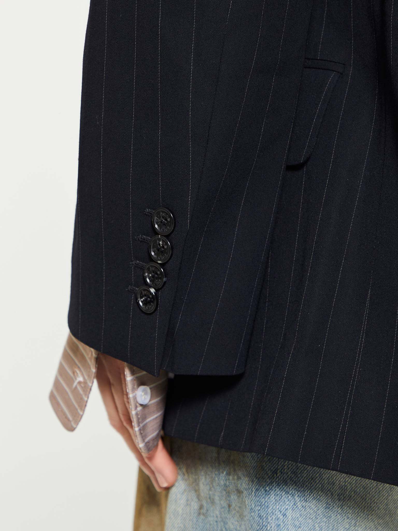 Acne Studios Long-sleeved Suit Coat In Black