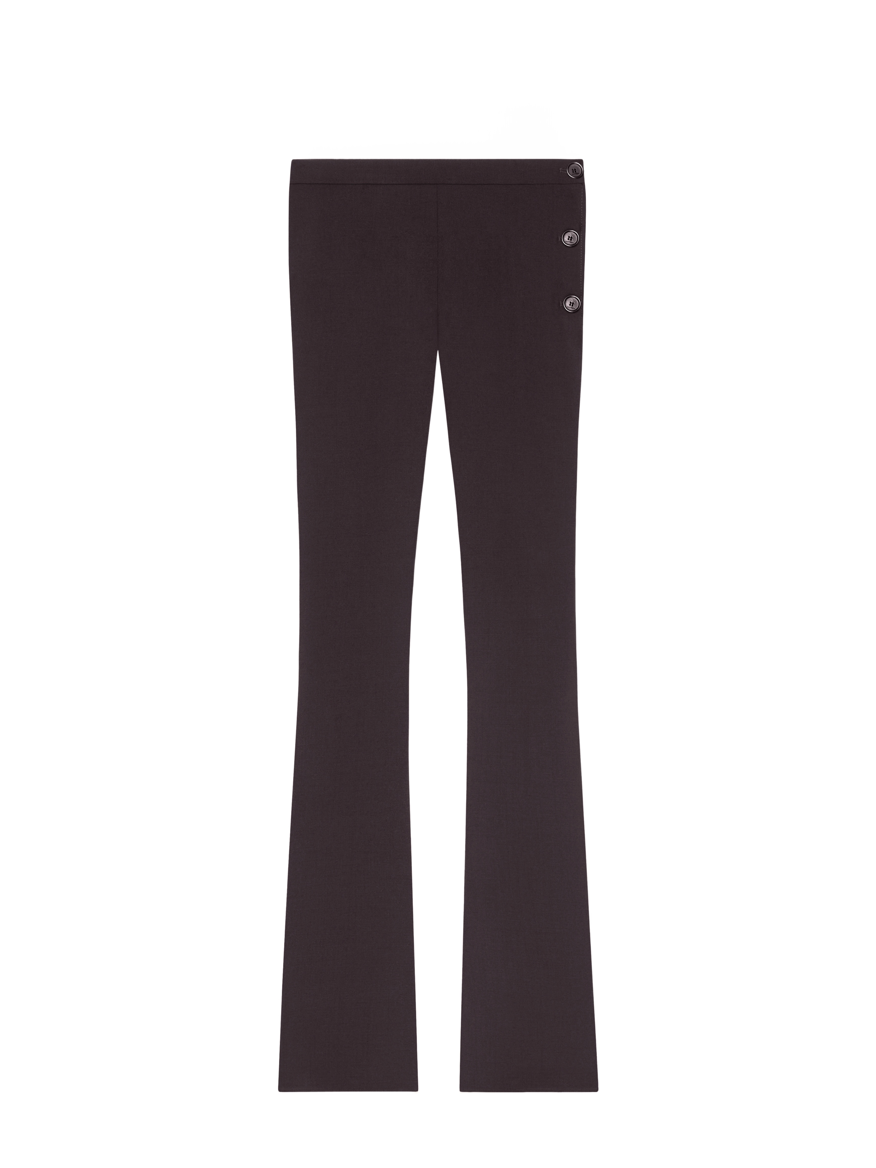 Courrèges Flared Trousers With Cut Out Details In Black