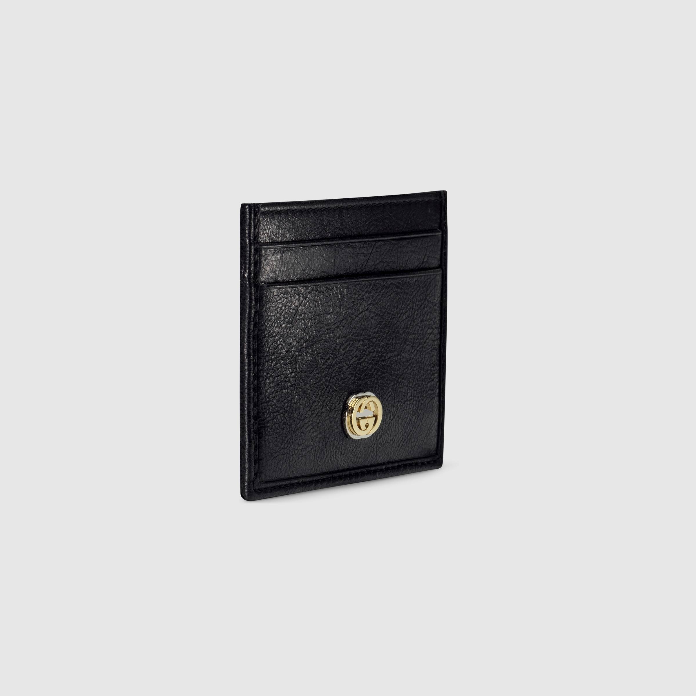 Gucci Logo Wallet In Black