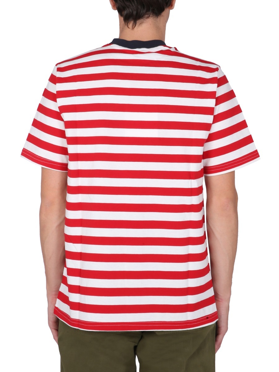 Sunnei Striped T-shirt In Pink