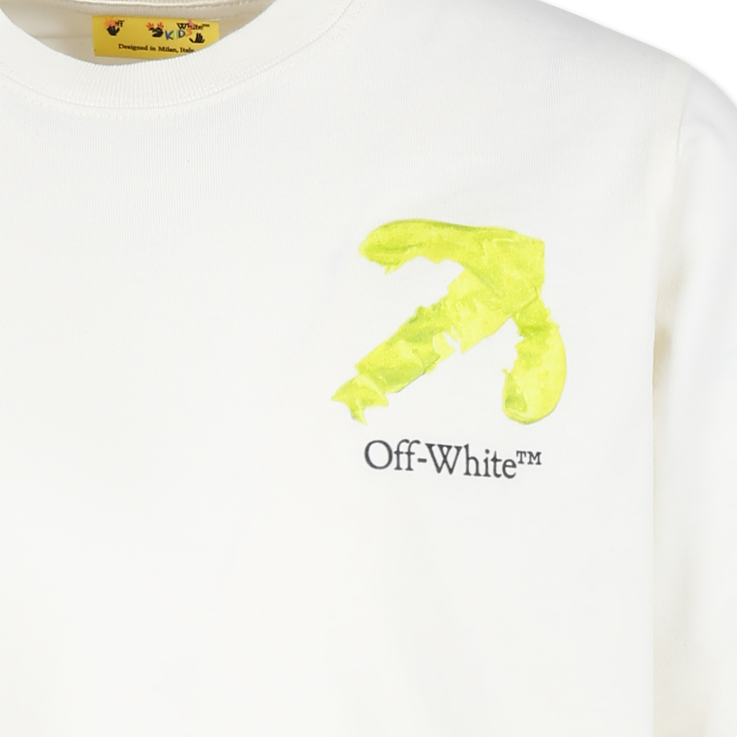 Off-white Arrow-print Cotton T-shirt In White