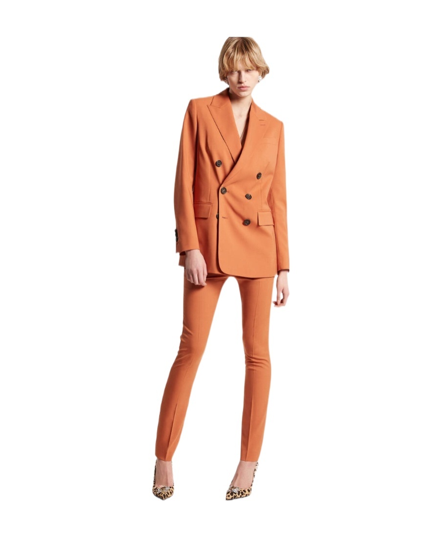 Dsquared2 Slim-cut Tailored Trousers In Brown