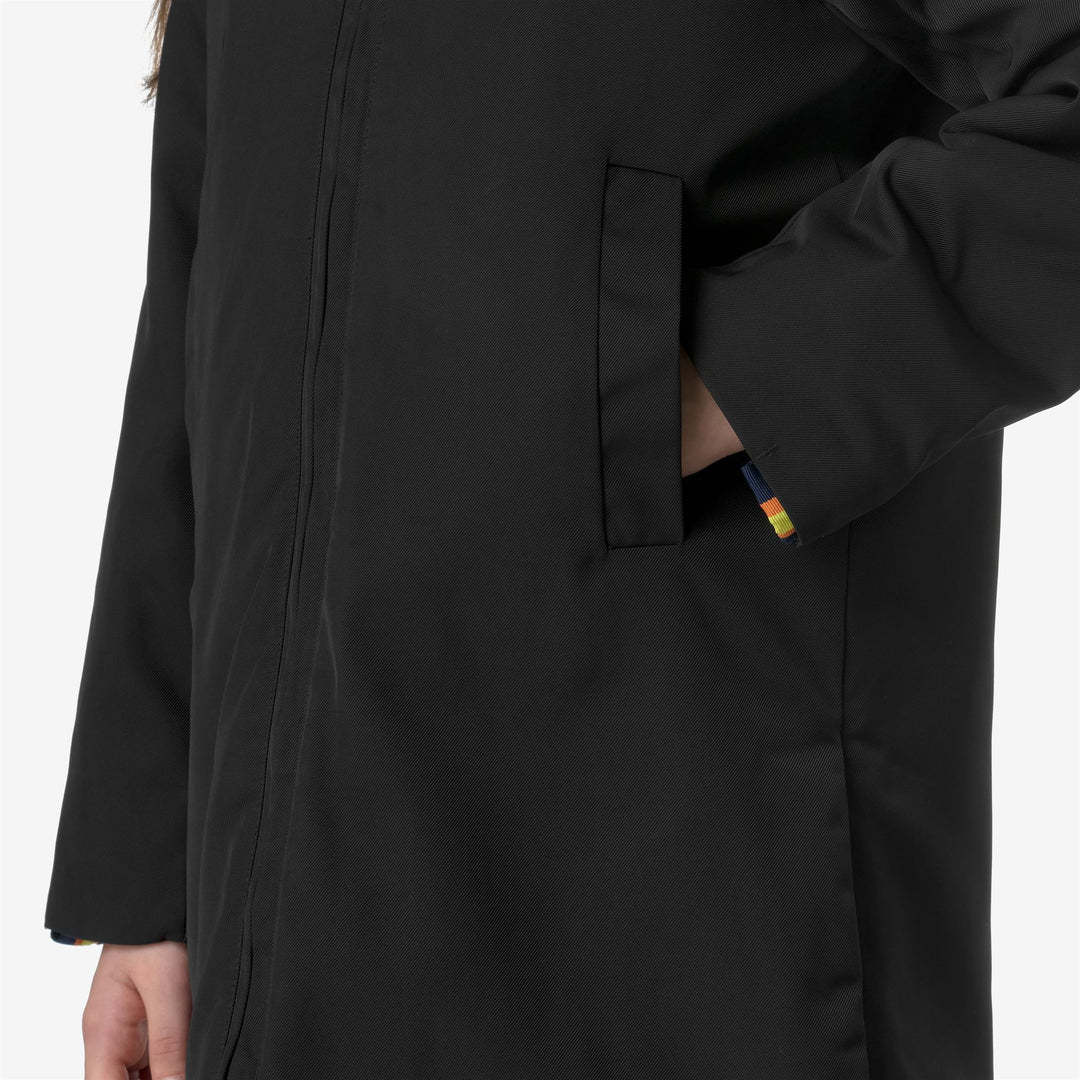 K-way Long-sleeved Casual Jacket In Black