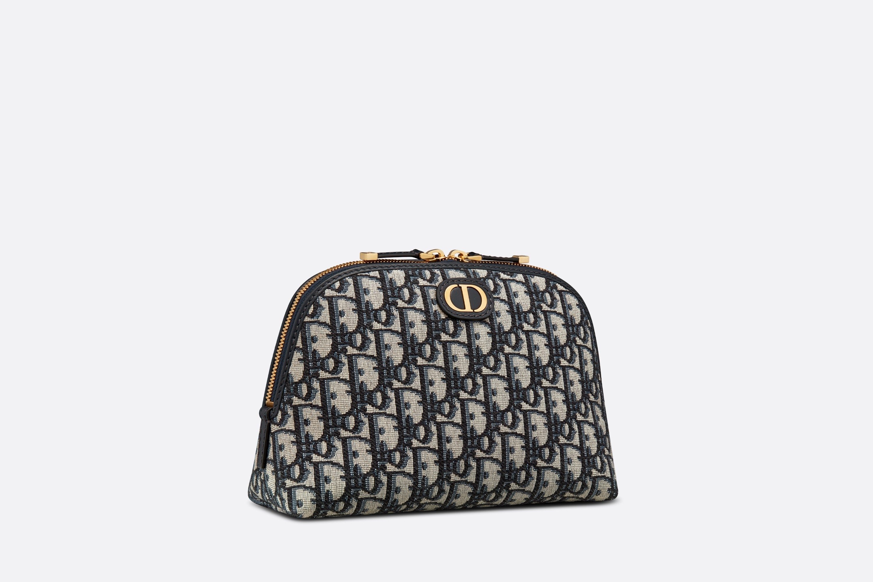 Dior Logo Makeup Bag In Black