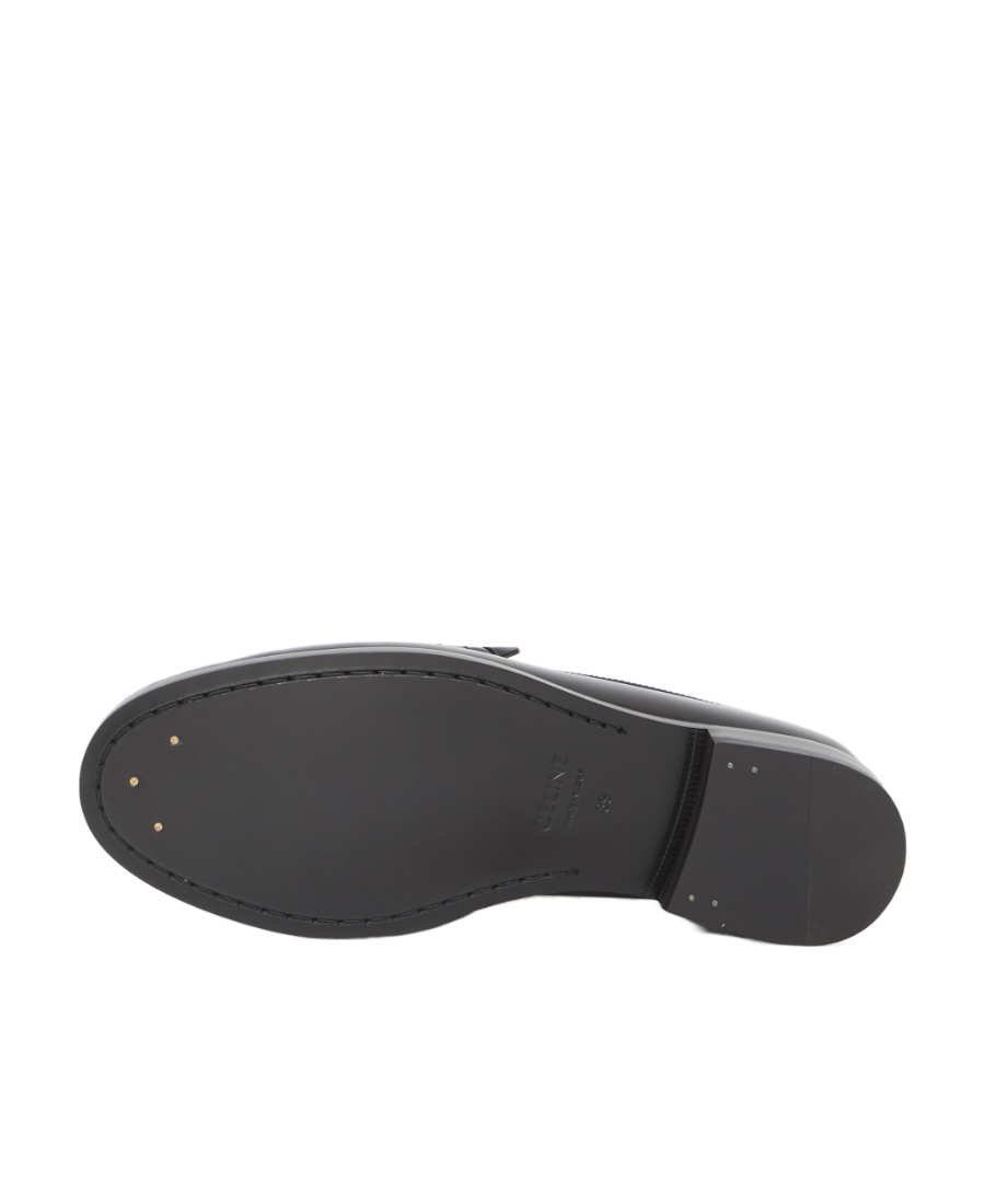 Celine Luco Triomphe Loafer Shoes In Black