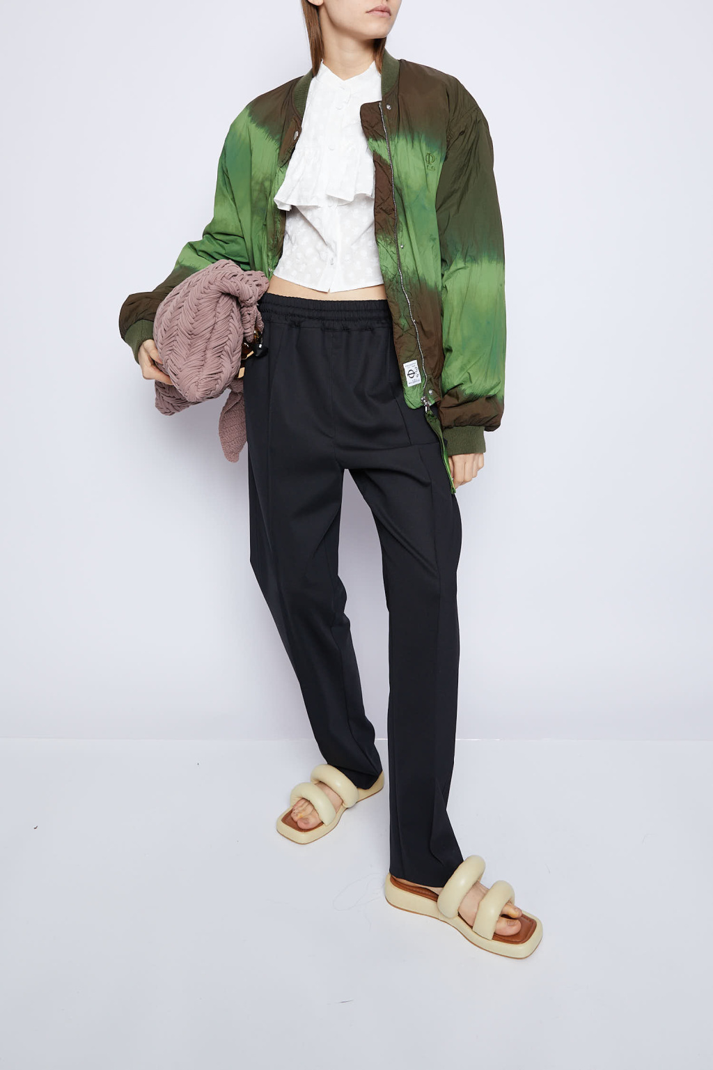 PHILOSOPHY DI LORENZO SERAFINI ELASTIC-WAIST WOOL TROUSERS