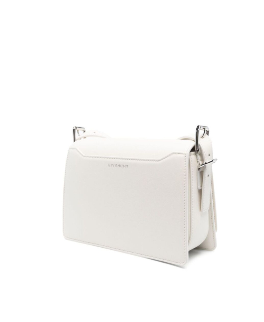 Givenchy Medium 4g Leather Crossbody Bag In White