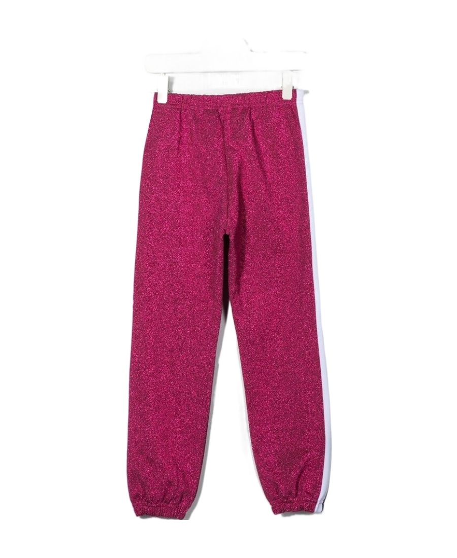 Palm Angels Metallic-threaded Track Pants In Red