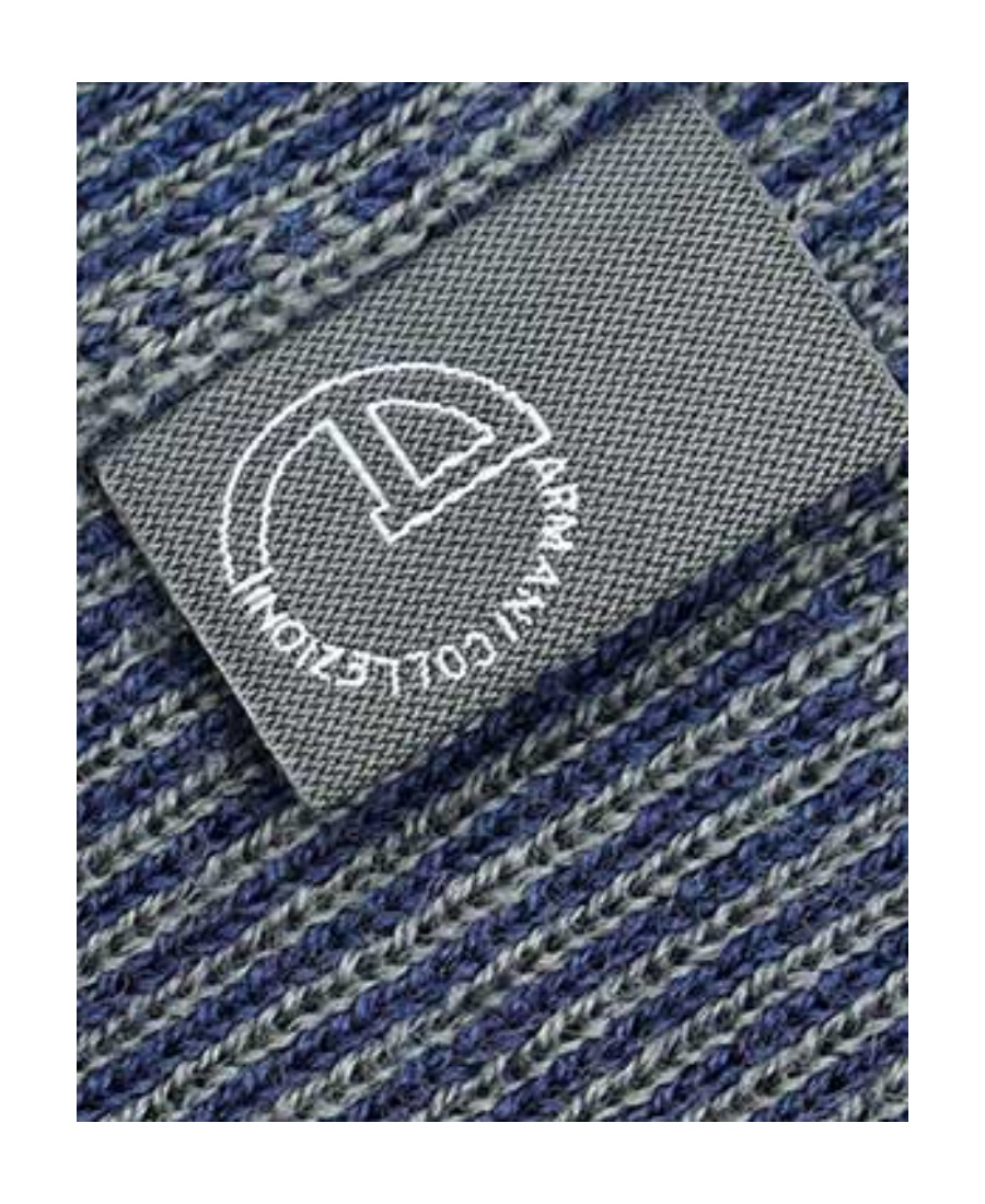 Armani Collezioni Round-neck Sweater In Gray