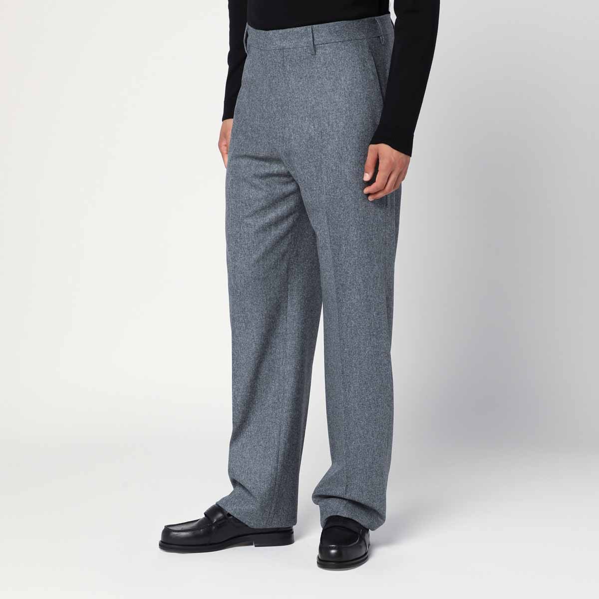 Tagliatore Wool Trousers In Gray