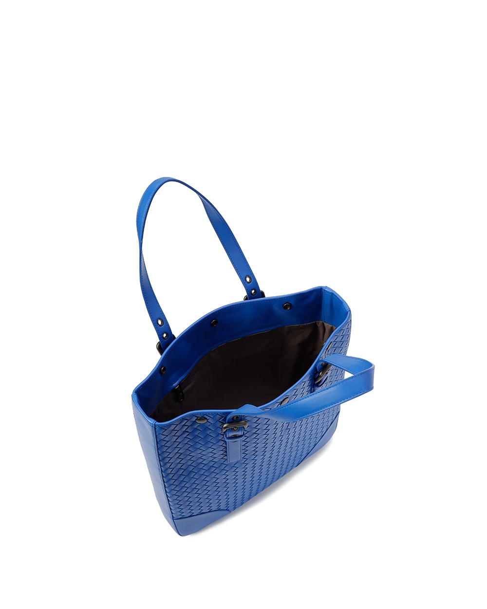 Bottega Veneta Knitted Handbag In Blue