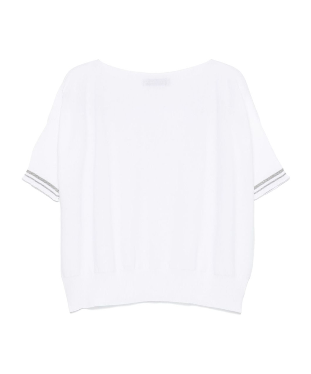 D Exterior D.exterior Boat Neck T-shirt In White