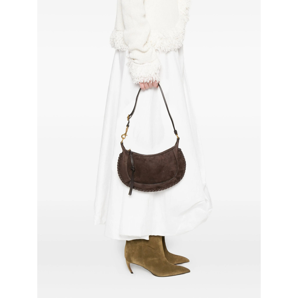 Isabel Marant Oskan Suede Shoulder Bag In Brown