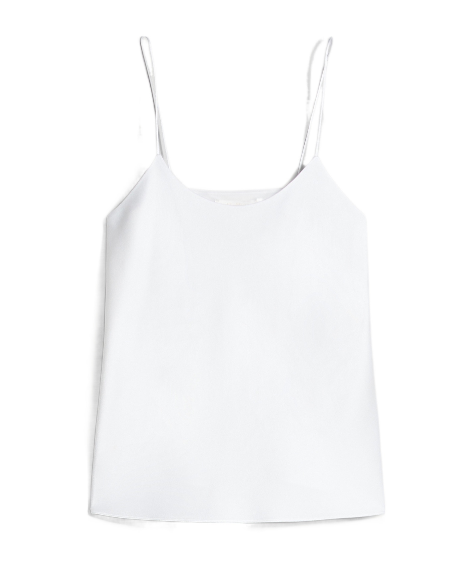 Max Mara Envers Satin Camisole Top In White