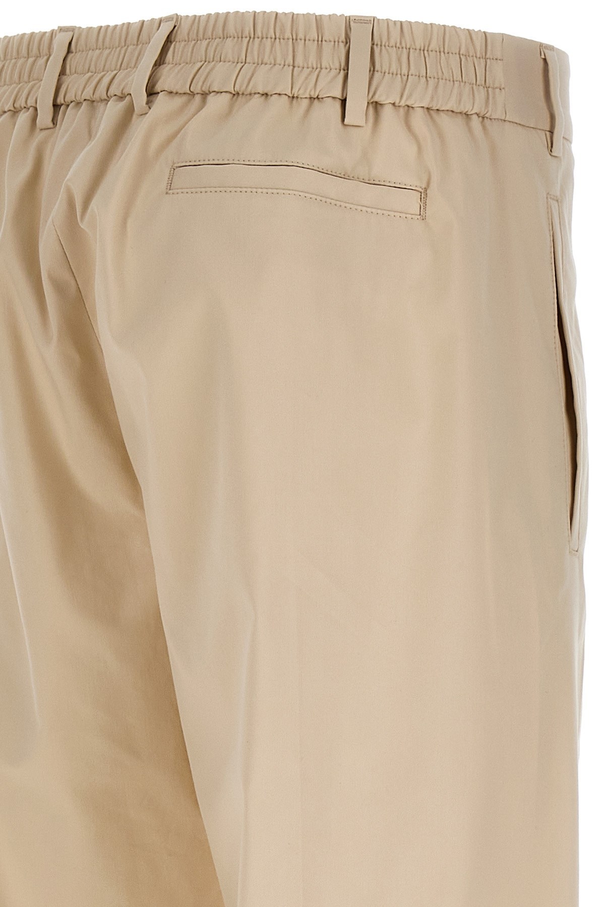 424 Trousers With Pleats At The Front In Nude