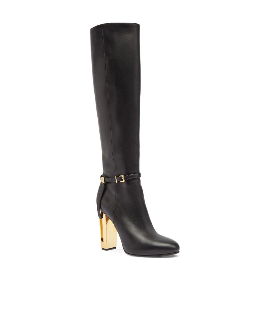 Fendi Delfina High-heeled Boots In Black