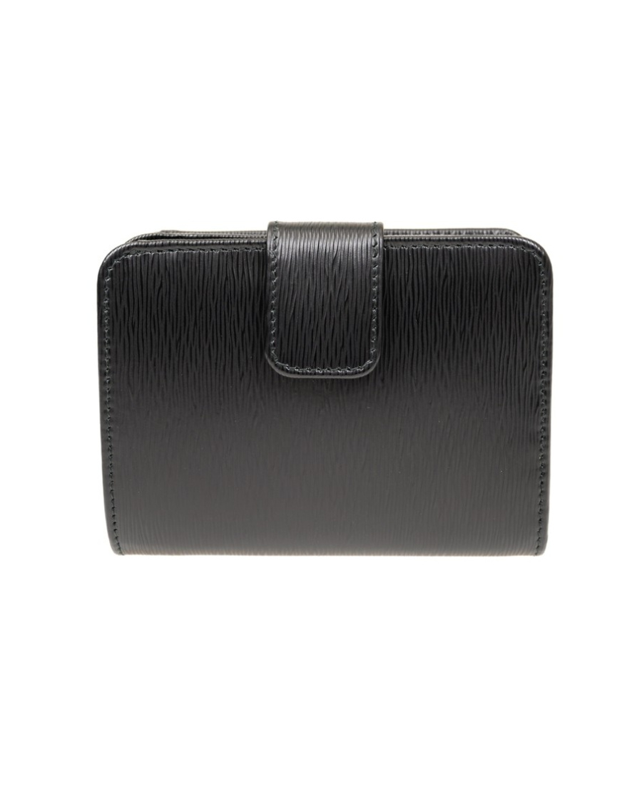 Prada Short Logo Wallet In Black