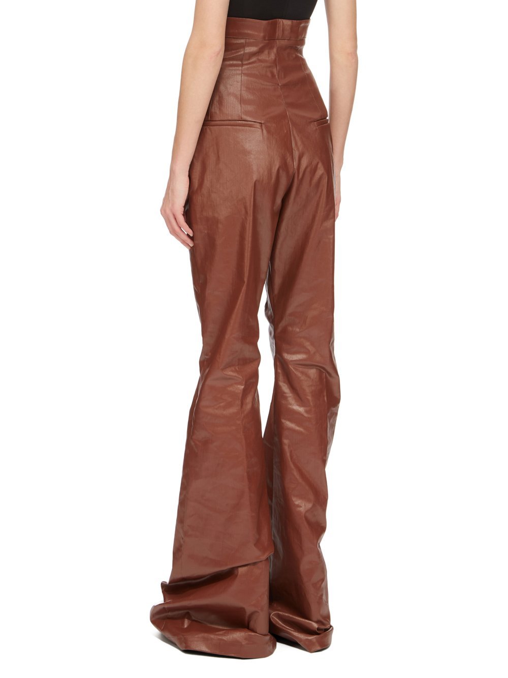 Rick Owens High-waisted Casual Pants In Brown