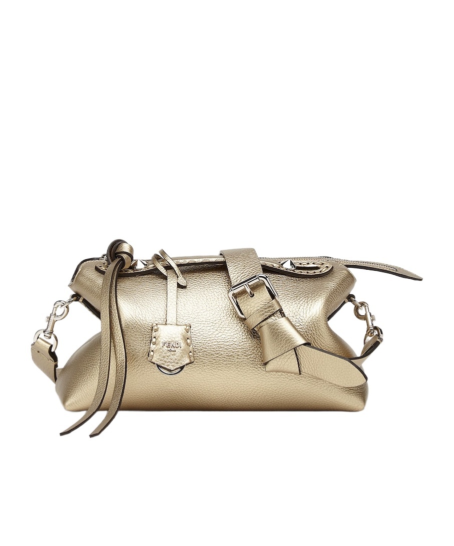 Fendi By The Way Selleria Medium Shoulder Bag In Nude