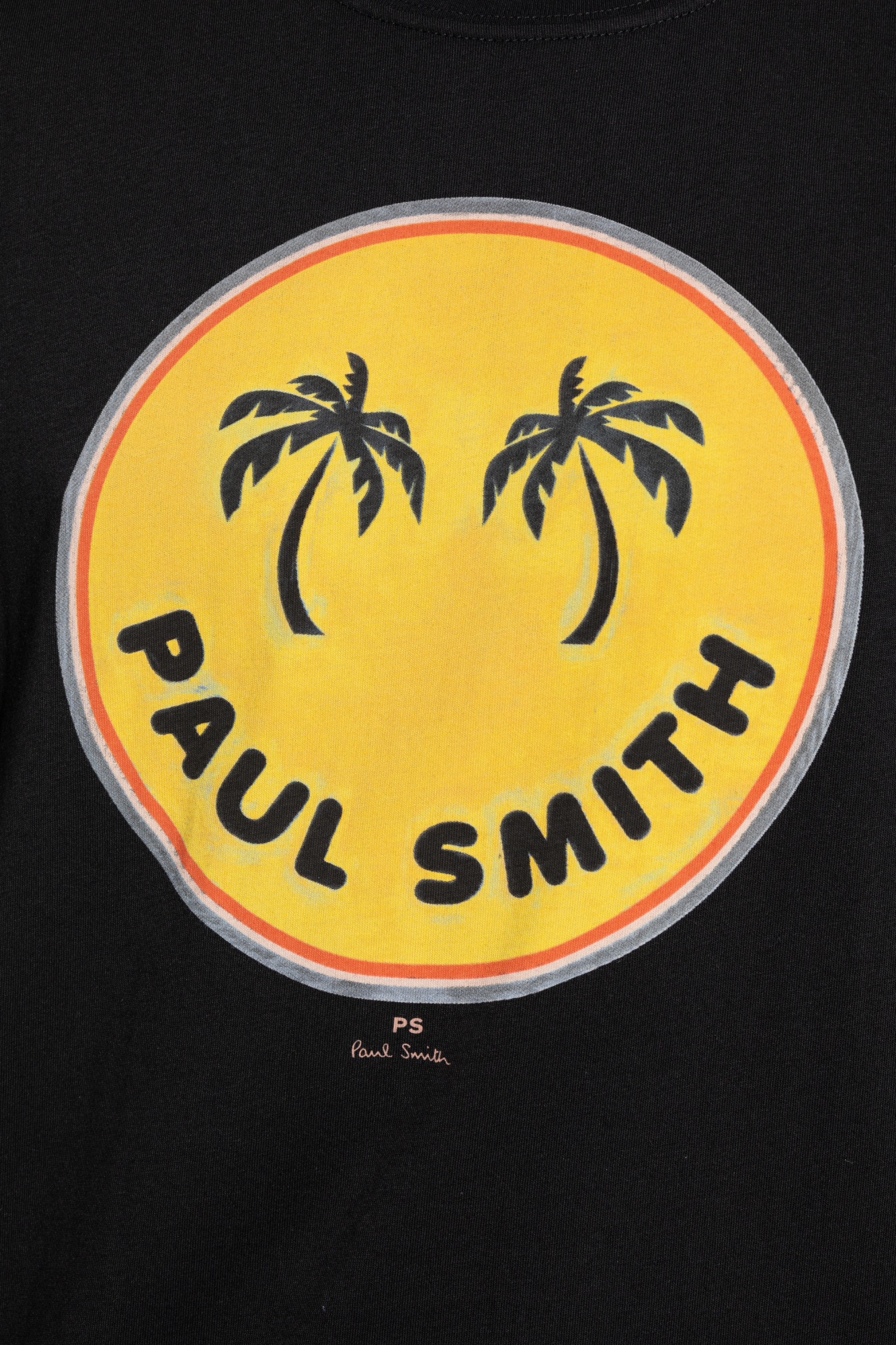 Shop Paul Smith Palm Trees-print T-shirt In Black