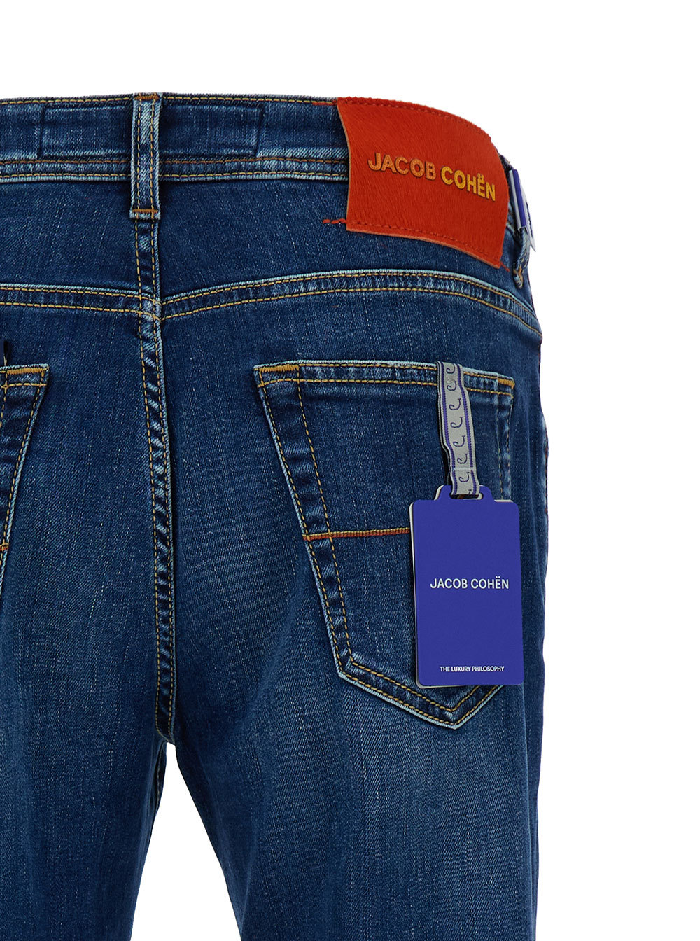 Jacob Cohen Blue Slim Jeans In In Cotton Blend In Blue