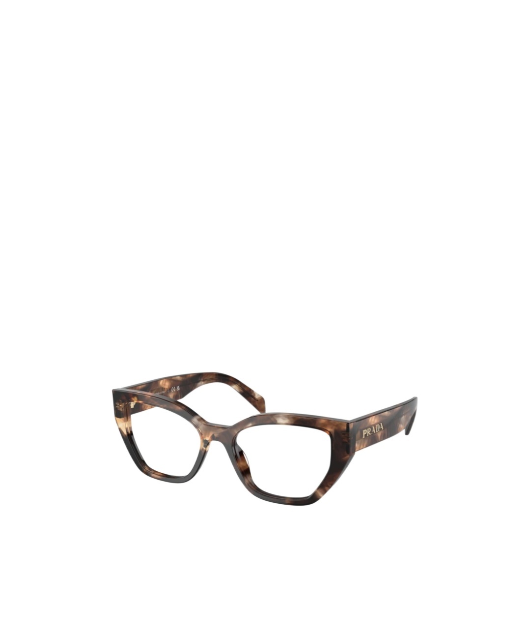 Prada Eyewear Butterfly Frame Glasses In Black