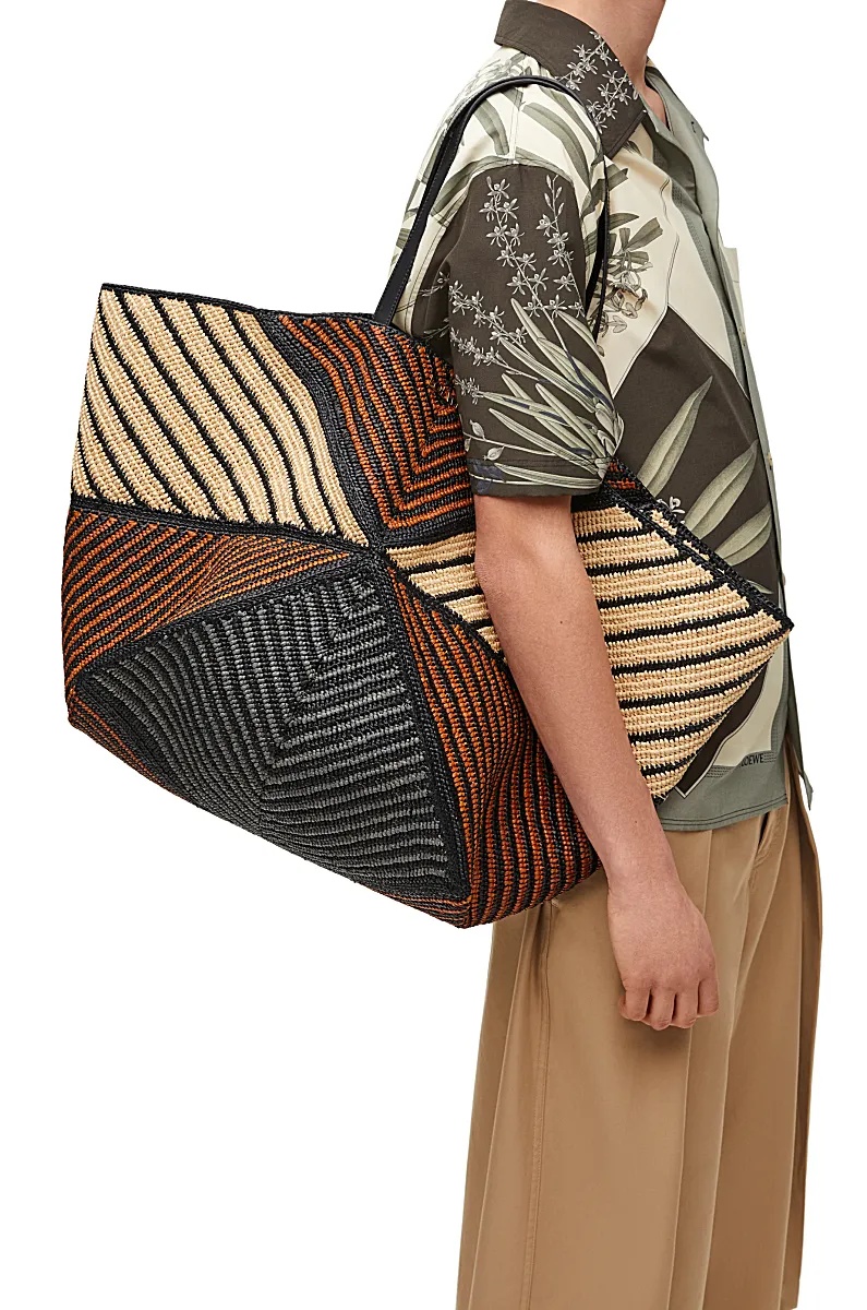 Loewe Extra-large Puzzle Fold Shoulder Bag In Brown