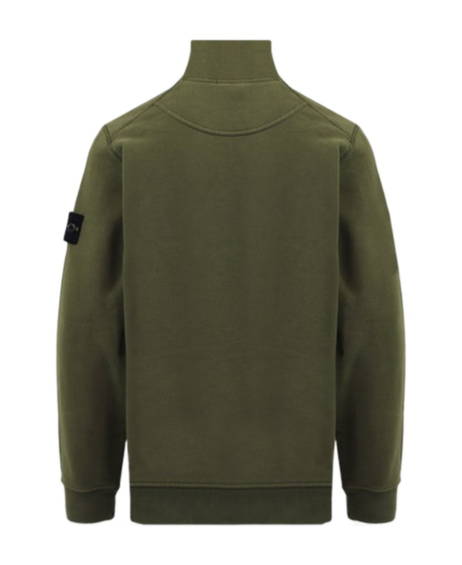 Stone Island High Collar And Long Sleeves Sweater In Green