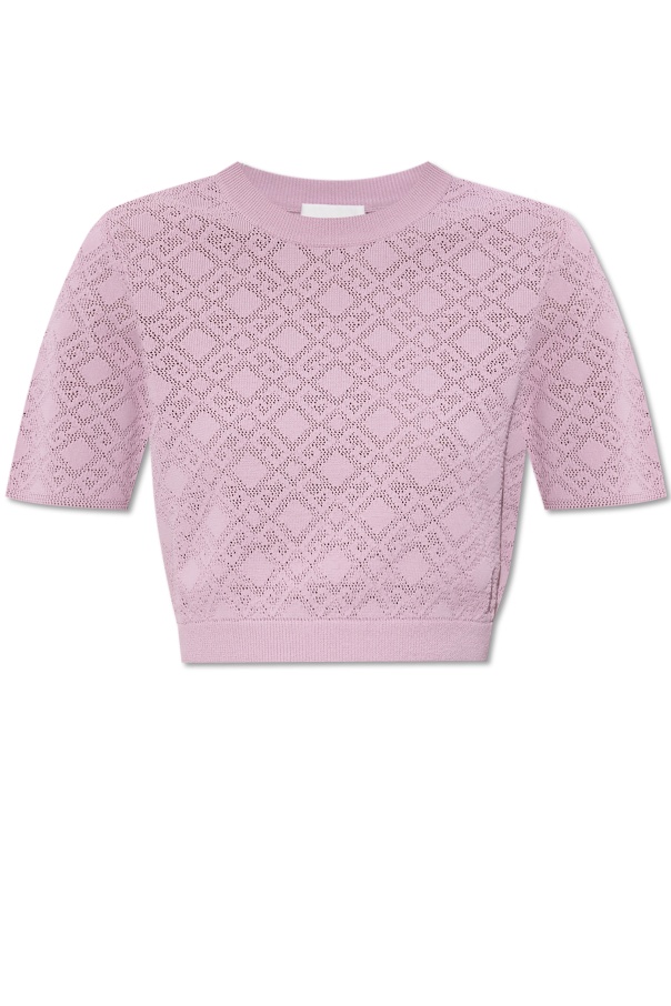 Givenchy Logo-embroidered Crewneck Sweater In Pink