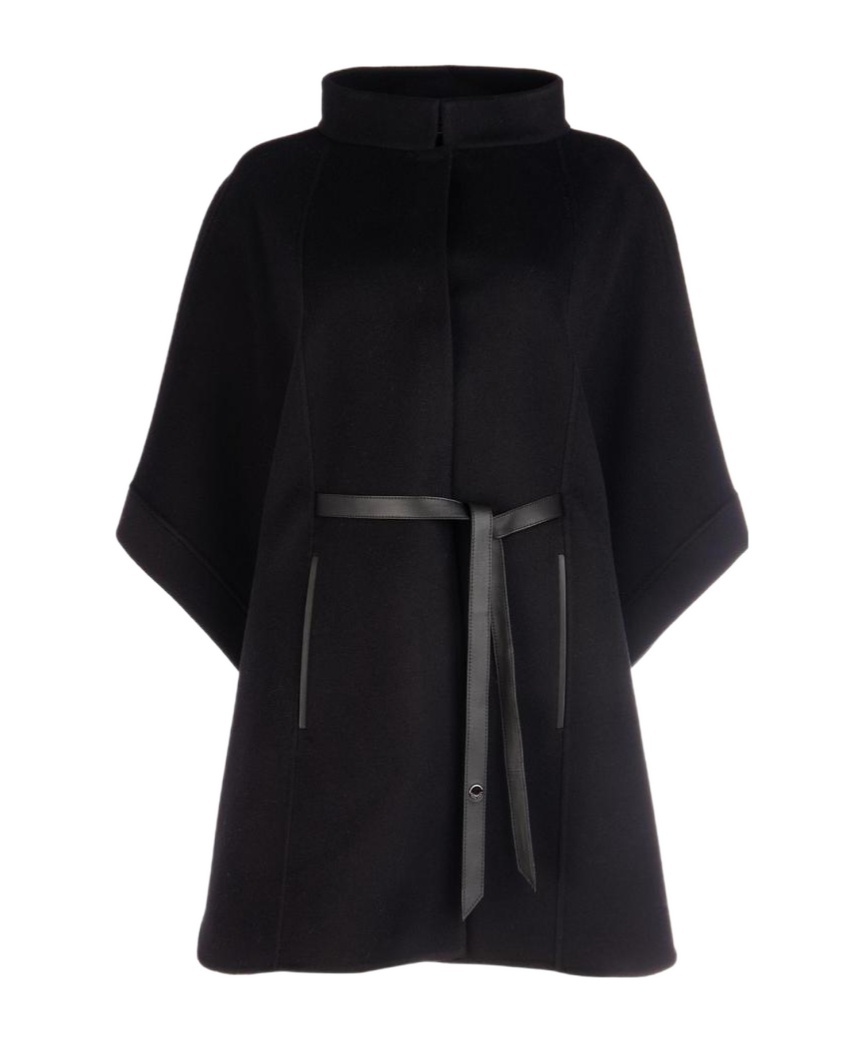 Loro Piana Salzburg Belted Cape In Black