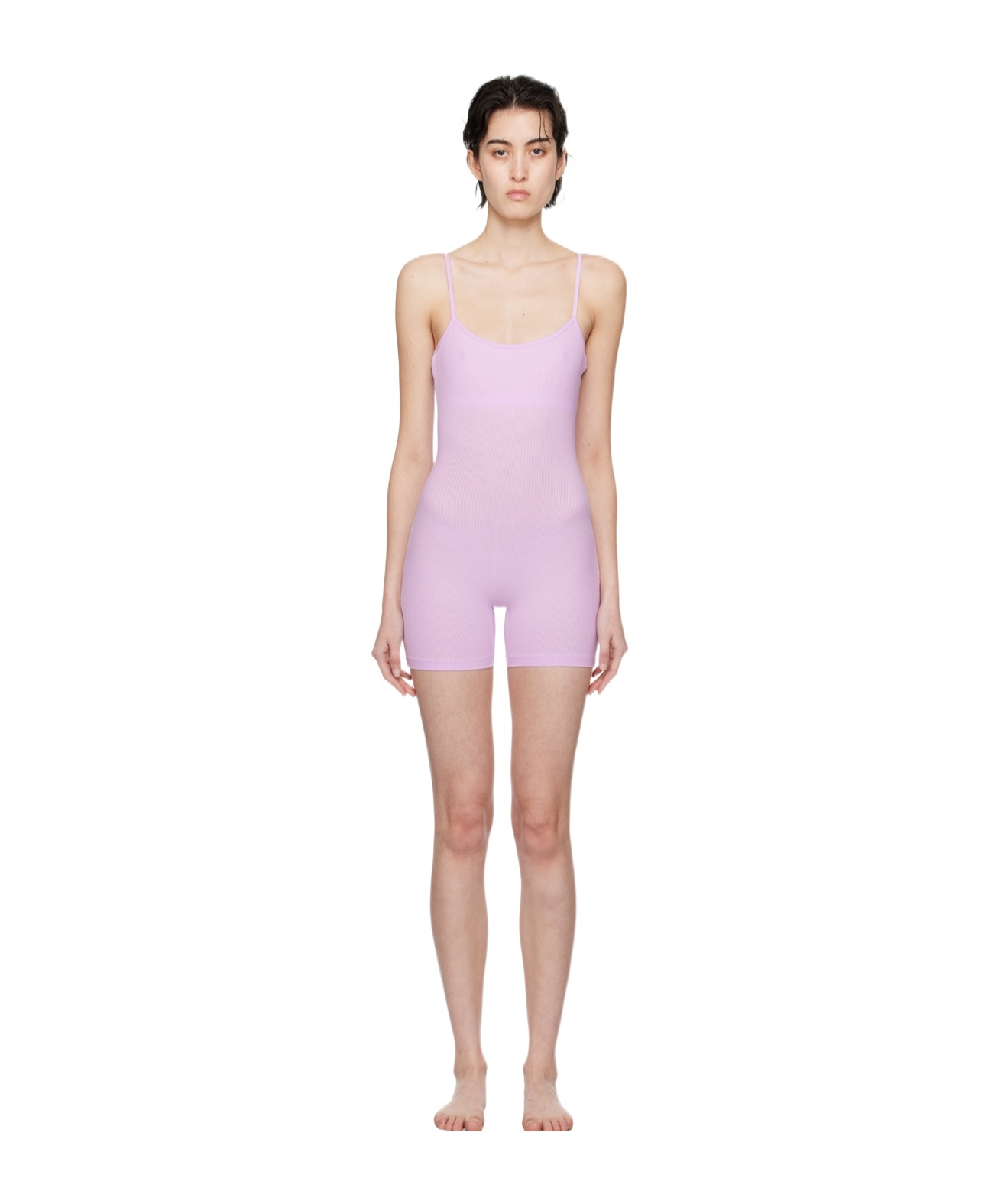 Skims Purple Soft Lounge Onesie Romper In Pink