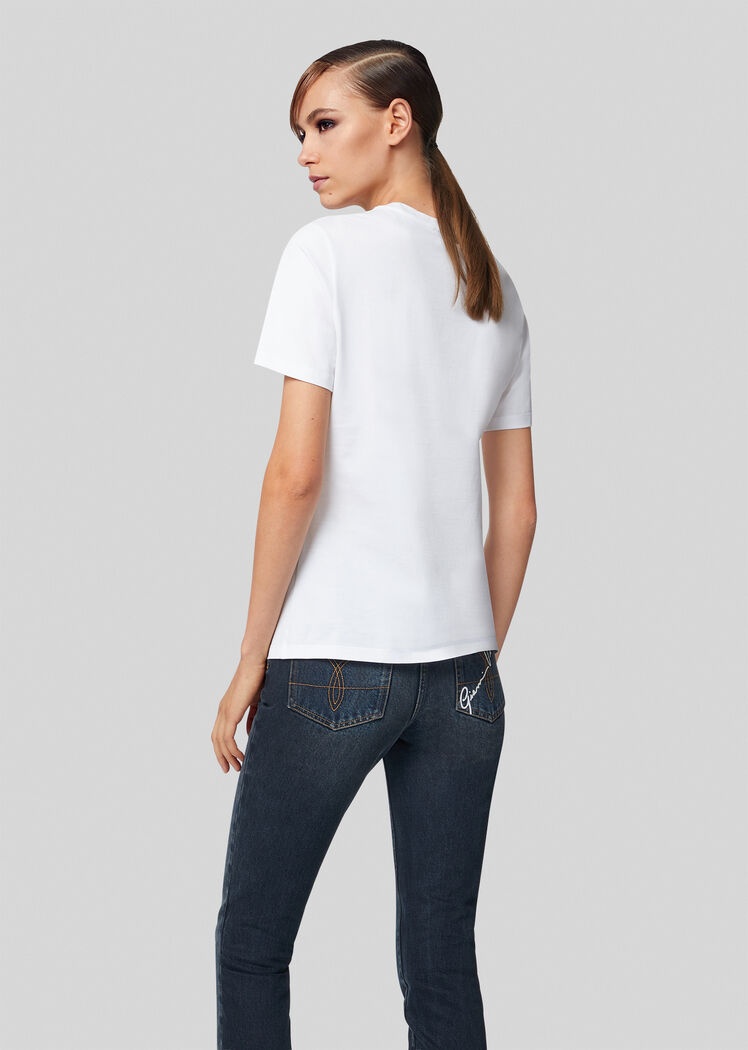 Versace Medusa Crew-neck T-shirt In White