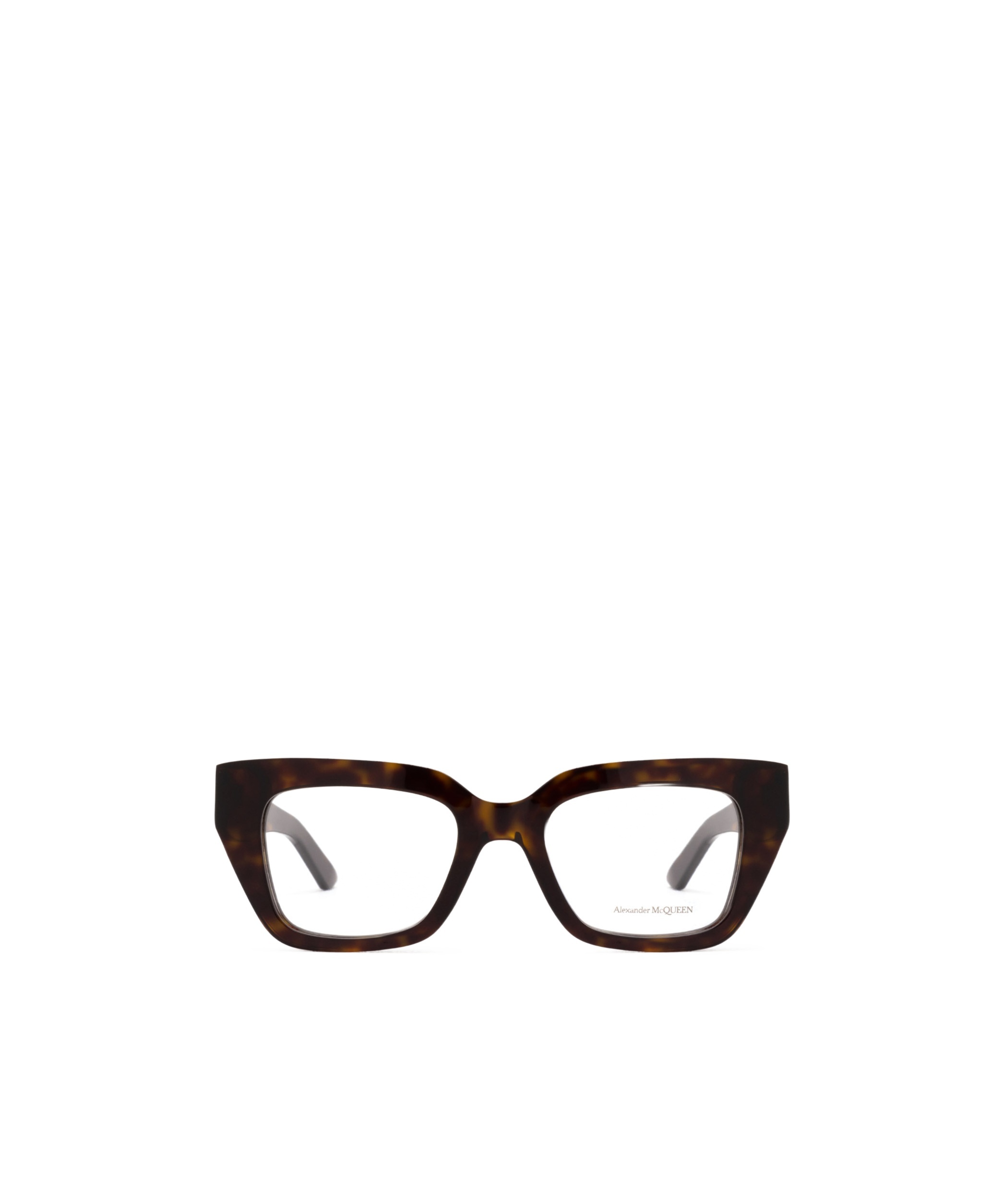 Alexander Mcqueen Eyewear Square Frame Glasses In Black