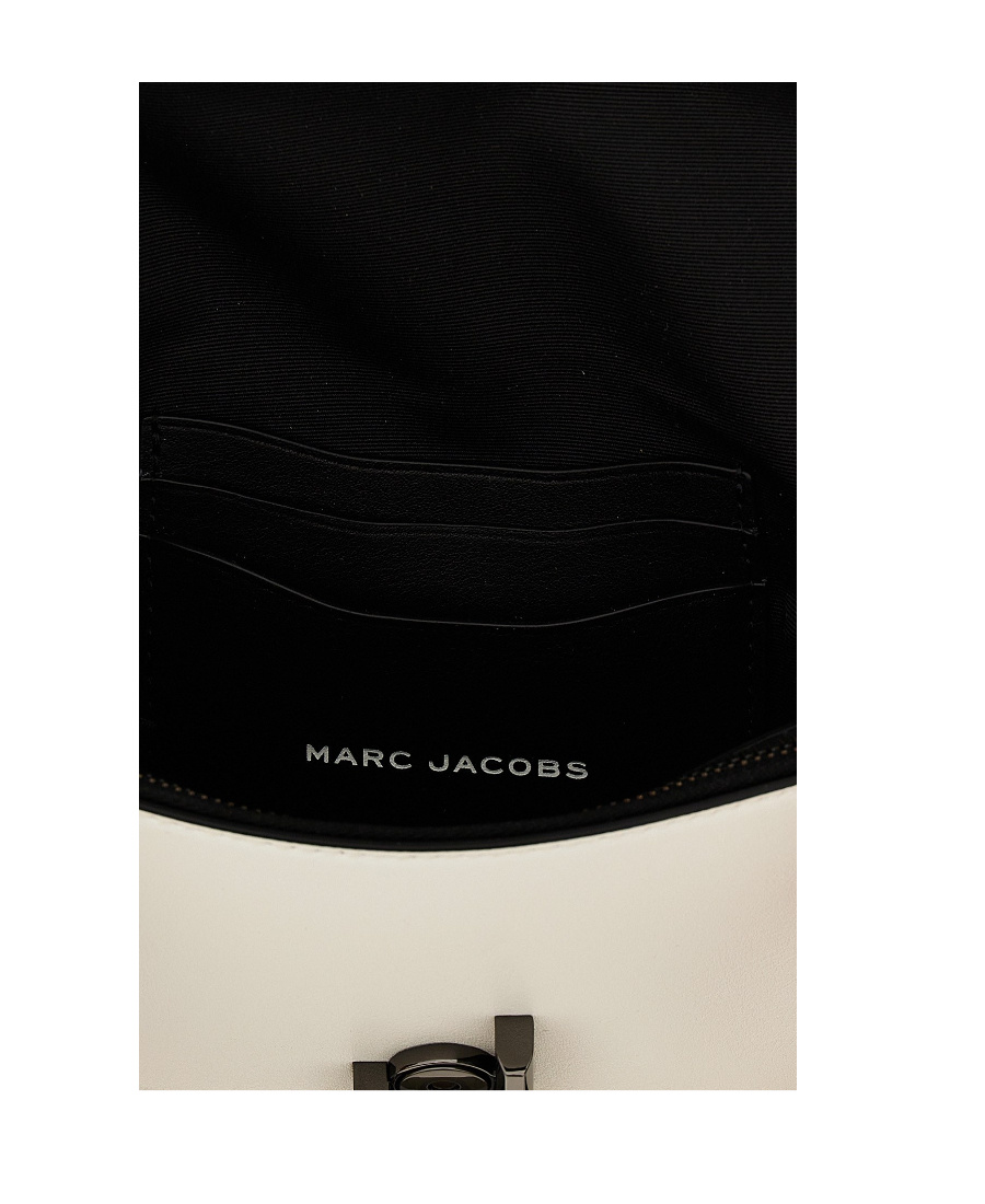 Marc Jacobs The Bi-color J Marc Shoulder Bag In White