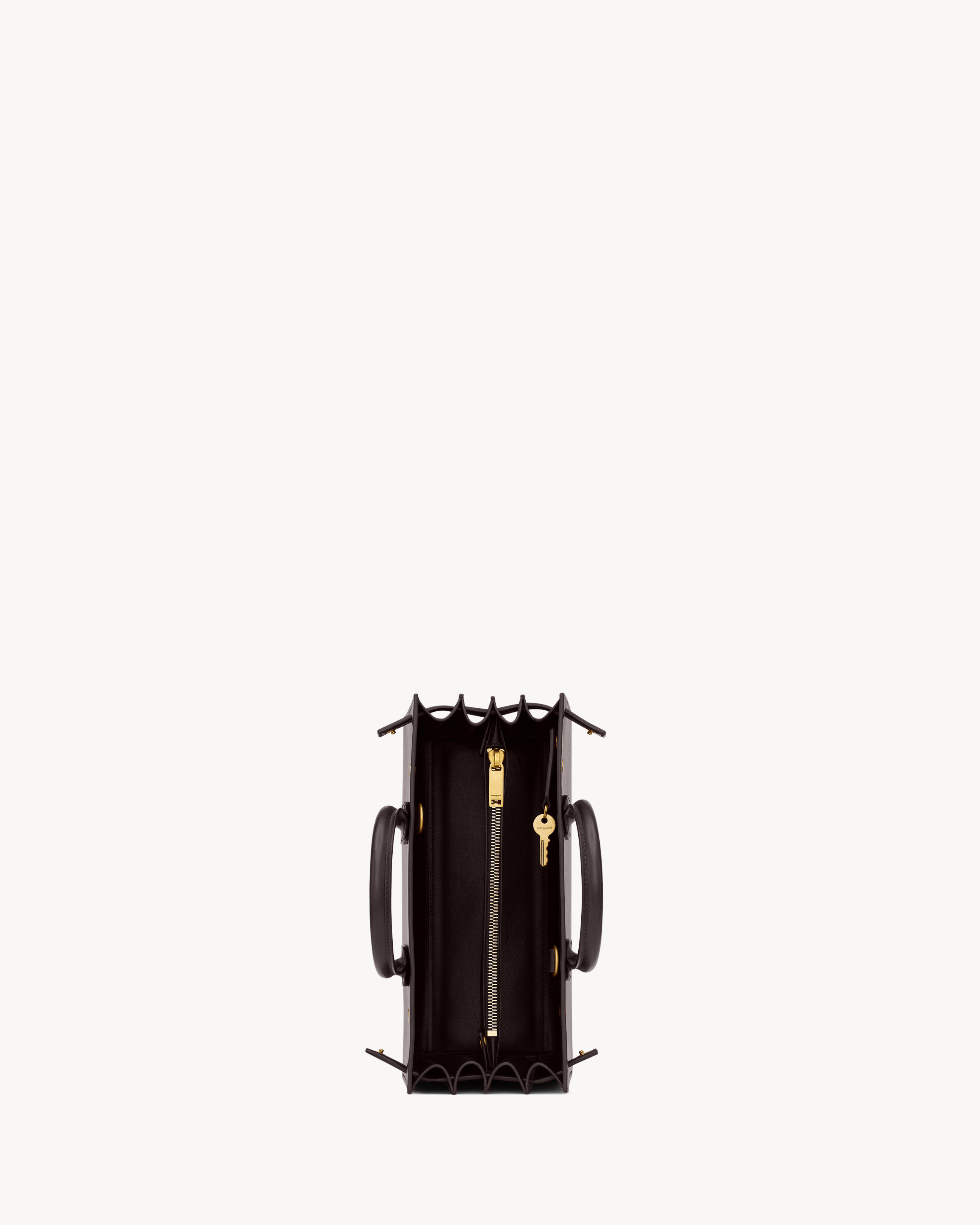 Saint Laurent Sac De Jour In Smooth Leather Baby In Brown