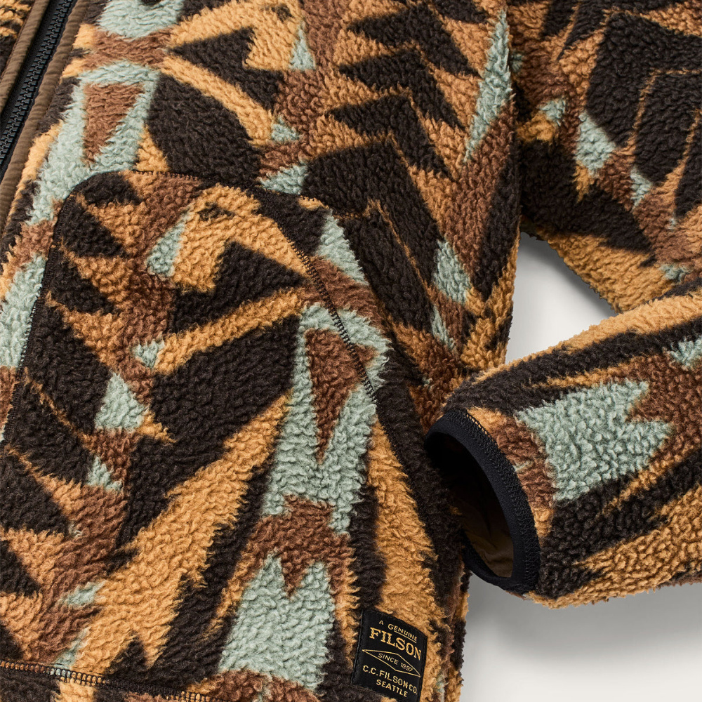 Filson Reversible Pile Fleece Jacket Clothing In Brown