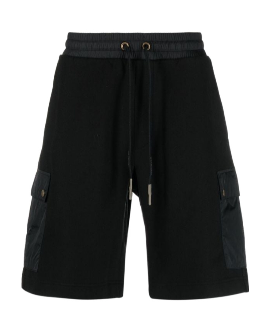 MONCLER LOGO-PATCH COTTON SHORTS