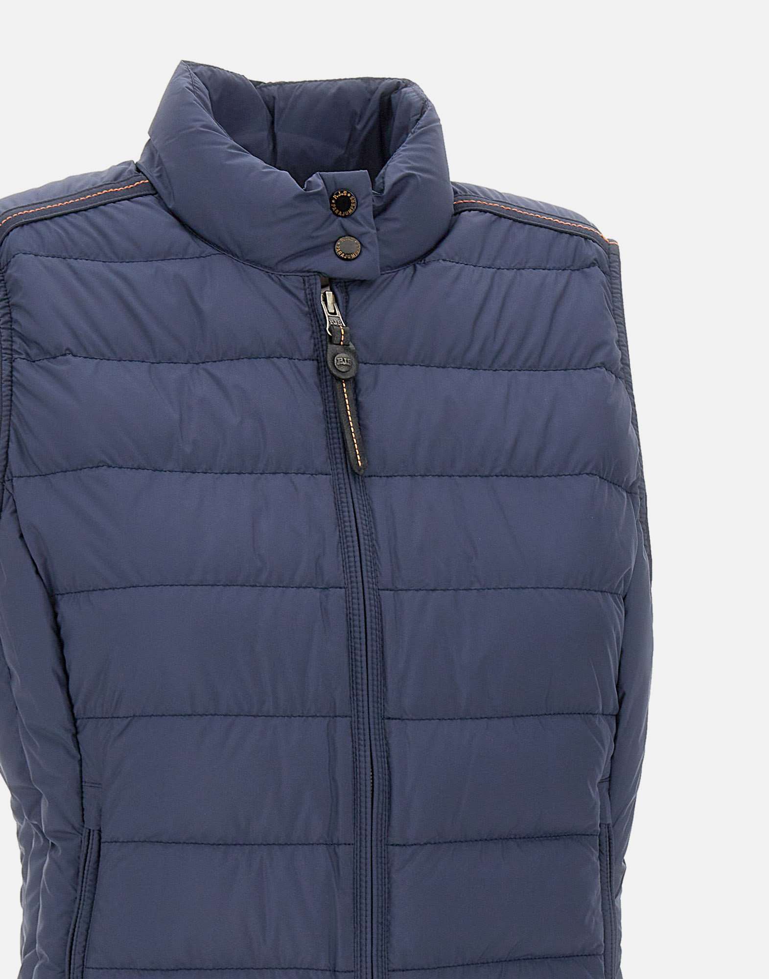 Parajumpers Zipper Down Vest In Blue