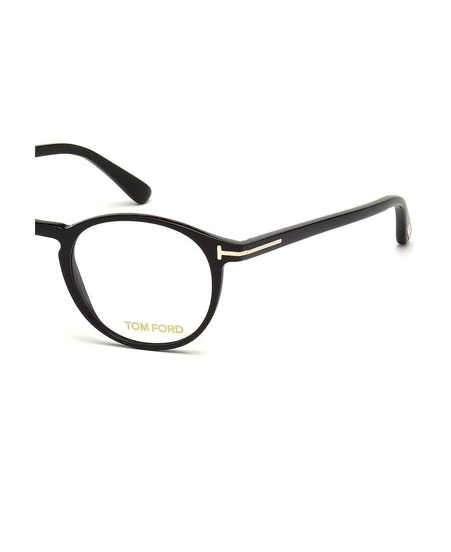 Tom Ford Round Frame Glasses In Black