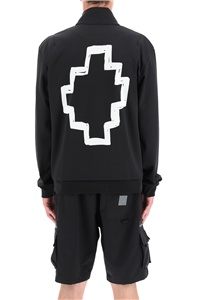 Marcelo Burlon County Of Milan Tempera Cross Zip Track Jacket In Black