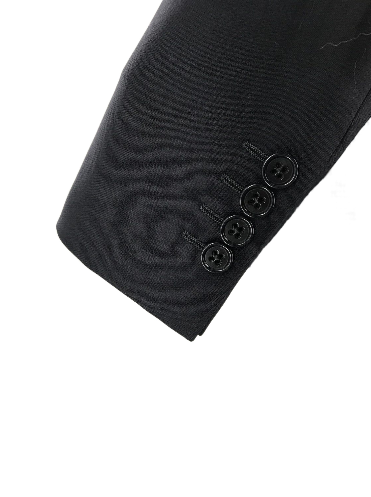 Armani Collezioni Long Sleeved Suit Jacket In Black