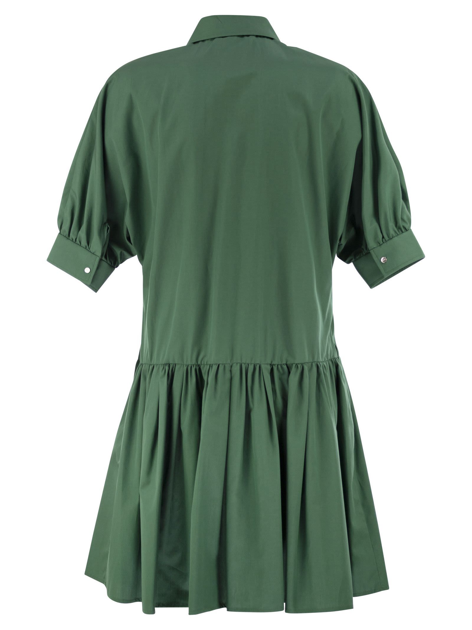 Max Mara Lapel Short Sleeve Dress