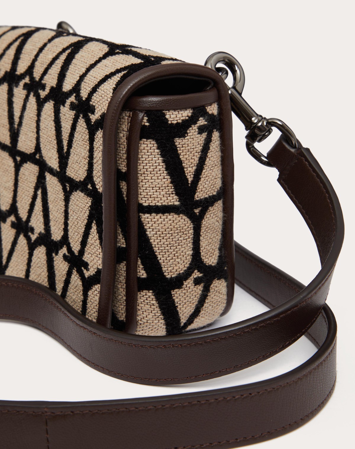 Valentino Toile Iconographe Messenger Bag In Nude