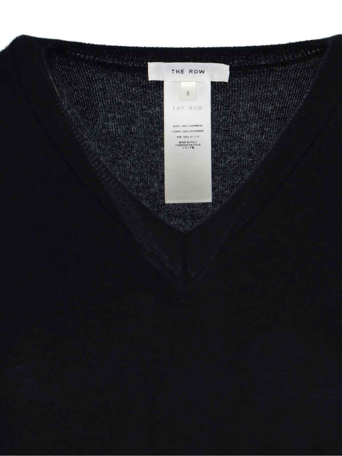 The Row Long-sleeved Sweater In Black