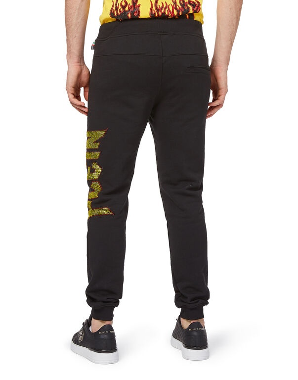 Philipp Plein Plush Sweatpants In Black