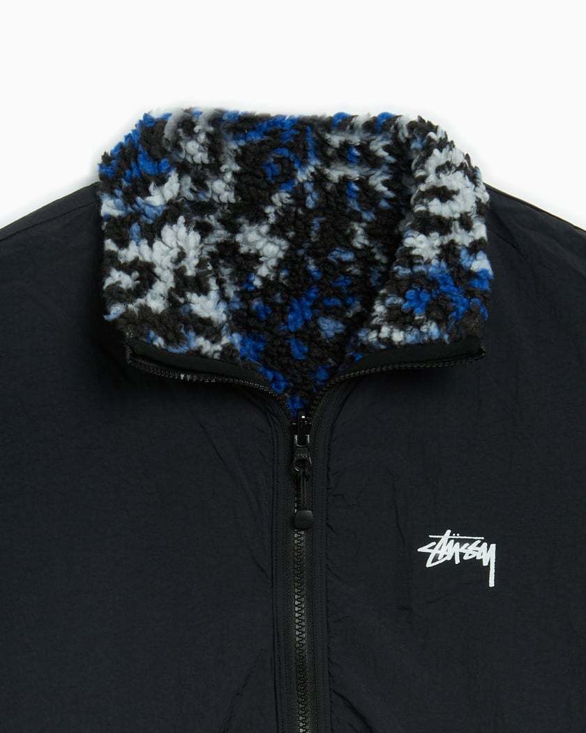 Shop Stussy Double-sided Casual Jacket In Black