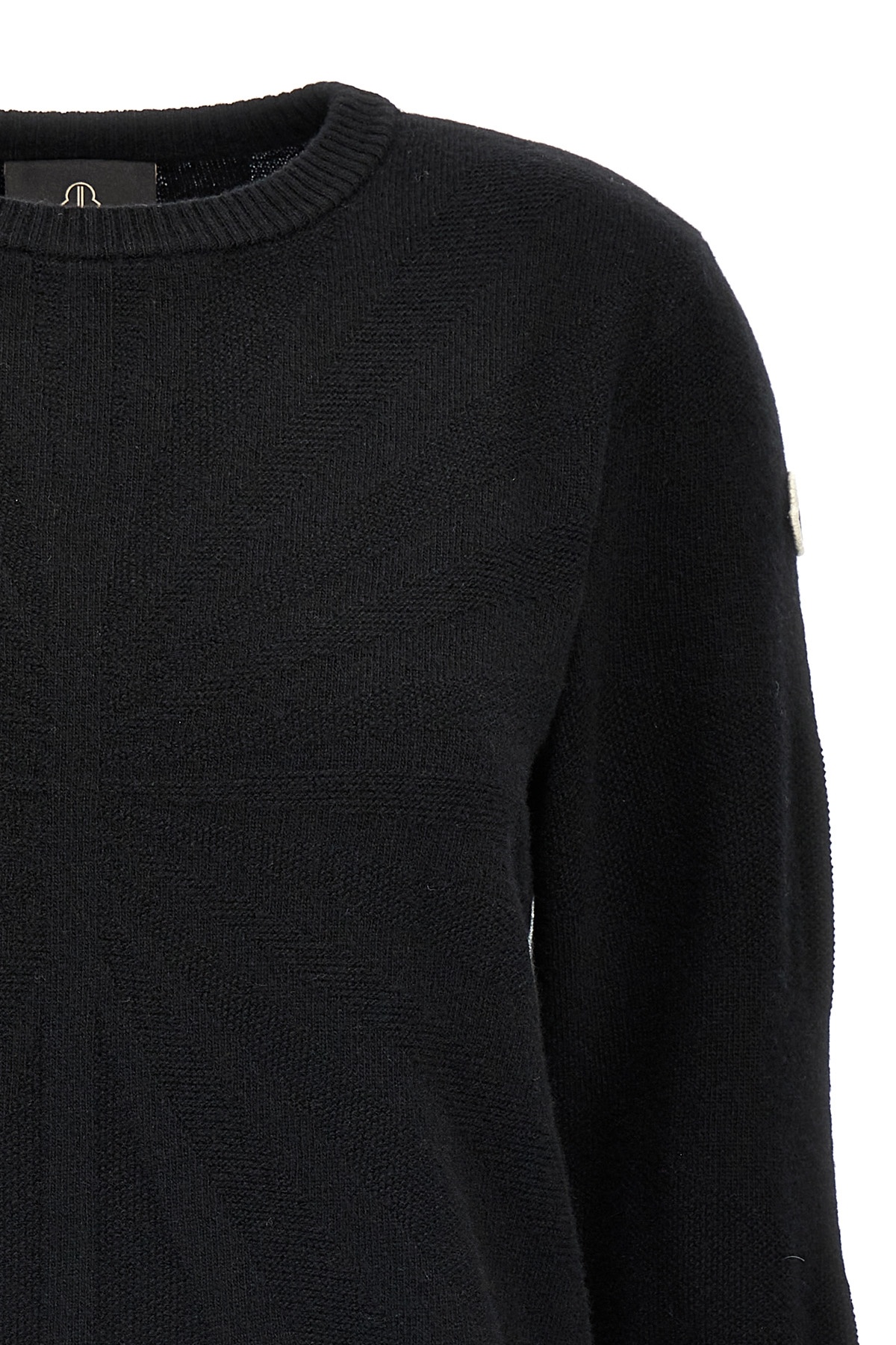 MONCLER X RICK OWENS LOGO-EMBROIDERED SWEATER 